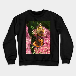 Painted lady and the Tortoiseshell Crewneck Sweatshirt